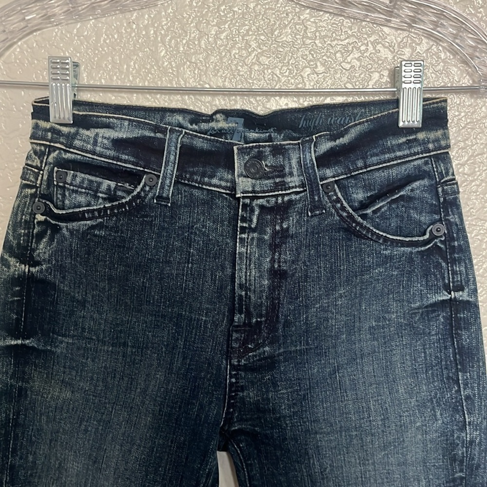 7 for all Mankind Acid Wash High Waist Gwenevere Jeans - Picture 3 of 6